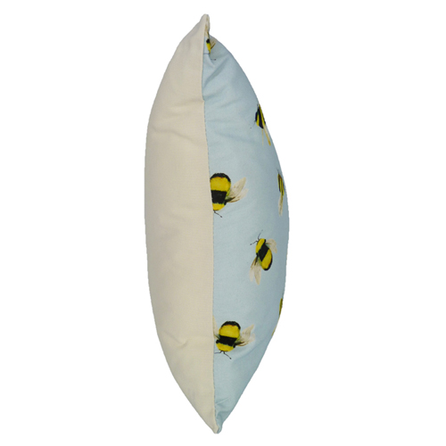 Bees, Duck Egg - (45cm x 45cm) Cushion - Image 4